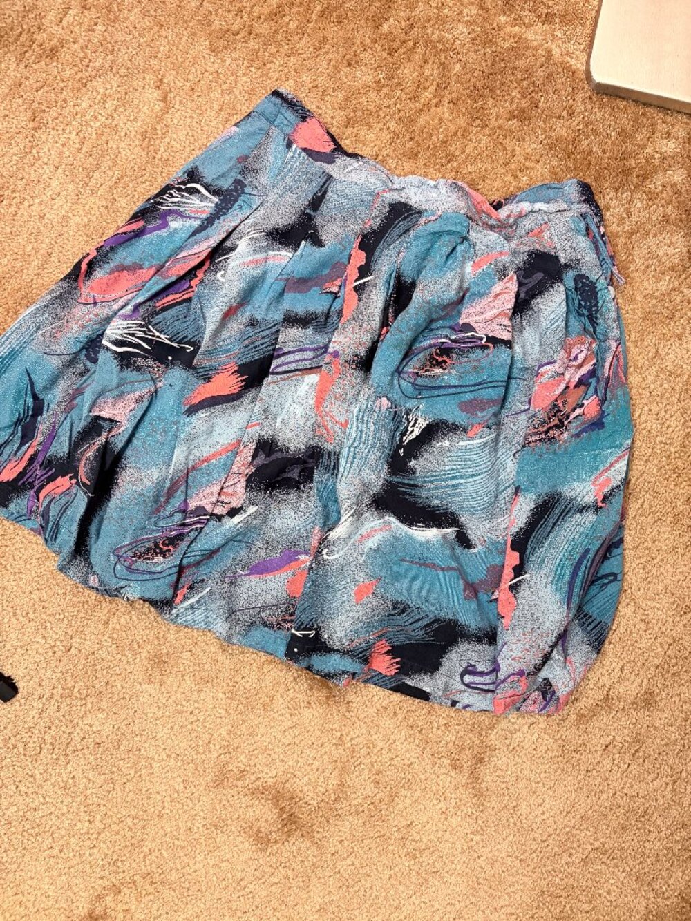 90's Style, Women's Multi Color Swing Skirt, Size Medium